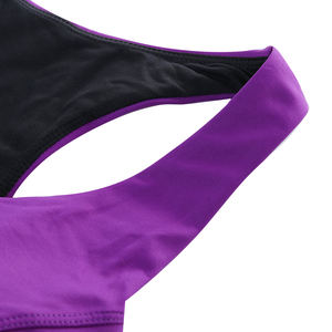 Whole Sale Hot Sale Wireless Running High Support <b>Racer</b> Back Plain Color Fitness Wears Sports <b>Bra</b> - Product Image 3