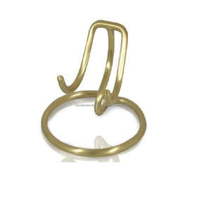 ยืนหัวใจทองเหลืองรูปหัวใจโกศสีทอง - Product Image 1