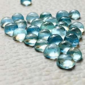 Vente en gros naturel aigue-marine cabochon de pierres précieuses en vrac meilleur prix par pièce pour la fabrication de bijoux de forme unie (bague/boucle d'oreille) - Product Image 5