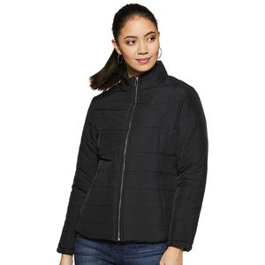 Femmes longue longueur hiver doudoune respirant Nylon Polyester bouton décoration coton rempli imprimé solide vêtements d'entraînement - Product Image 1