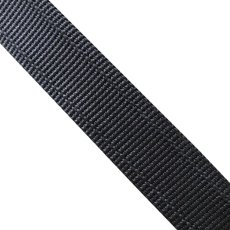 Màu đen dệt dây đai dây lõi cắt kháng uhmwpe Webbing với thép không gỉ Ba lô dây đeo