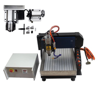 Personnalisé drôle bricolage Mini CNC 3040 Structure en acier routeur 4 axes acier Cutter graveur Machine bureau