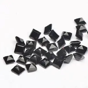 4mm Natural Black Onyx Princess Cut Loose Gemstones Wholesale Price Shop Online Now from Supplier Stones for Buy Jewelry Making