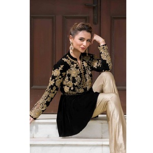 Hermoso Vestido de Fiesta Colorido para Mujer, Estilo Kameez Shalwar de 3 Piezas, Chifón con Encaje, Cuello en V, Midi, Verano, 100% Algodón, Traje Pakistaní para Damas, Oferta - Product Image 2