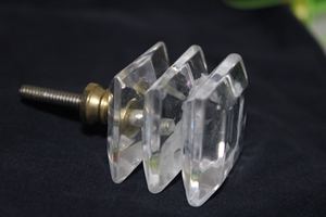 Bouton d'armoire en résine transparente et cylindre et forme ronde Design moderne Quincaillerie de meubles de salon et tiroir de porte - Product Image 4