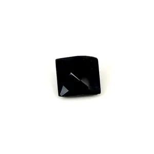 Natural Black Onyx Square Checker Cut 8mm 1.85 Cts Loose Gemstone