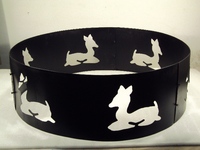 Anneau de feu en métal pour la faune-6 Wildlife Designs Metalworks