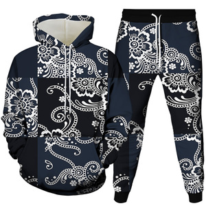 Sublimación hombres chándales peso pesado alta calidad Simple deportes jogging trajes único chándal conjunto al aire libre streetstyle - Product Image 3