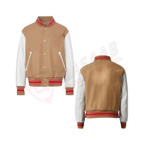 Custom Logo Private-Label Wool-Body Leather Sleeve Chenille-Embroidery Custom-Color <b>Men</b> Letterman Baseball Varsity Jackets - Product Image 1