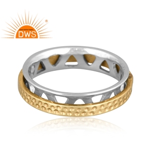Handmade Design Fine Sterling <b>Silver</b> Unisex <b>Spinner</b> Band <b>Ring</b> <b>Silver</b> Jewelry For Women Gift For Her - Product Image 3