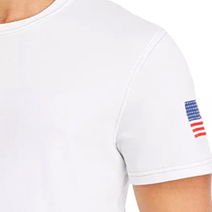 T-shirt blanc personnalisé 2026 pour hommes avec impression sérigraphique, tissu en coton pur de marque selon les exigences du client. - Product Image 6