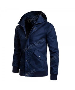 Veste coupe cintrée pour hommes, manteaux d'hiver de couleur unie, à capuche, décontractés, nouvelle collection, - Product Image 2