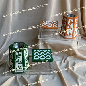 Ready to Ship Madkhan Bakhour Mubkhar Resin Mother of Pearl Tray <b>Box</b> Wood Acrylic Tea Ocean Scent for <b>Ramadan</b> Eid Giveaway <b>Gifts</b> - Product Image 5