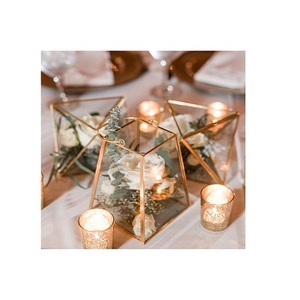 Centre de table de mariage de haute qualité en fer noir, taille et forme personnalisées pour les mariages en hôtel - Product Image 2