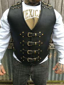 Gilet de course en cuir de vache, Design personnalisé, nouveau Style, 100% cuir de vache, pour moto - Product Image 5