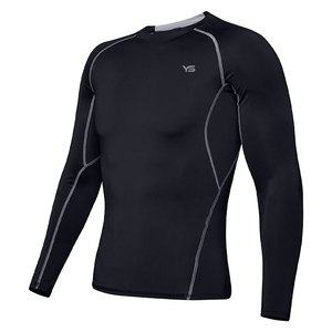 Chemise de Compression à manches longues pour hommes, vêtements de Compression de protection contre les éruptions cutanées avec Logo personnalisé par Yaseen Sports - Product Image 1