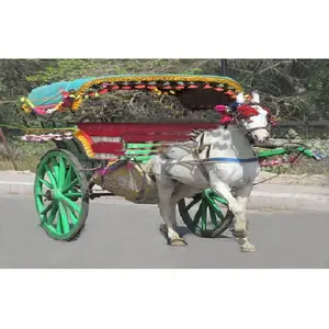 Lahori Horse Tanga Two Wheel Wedding Horse Tanga Royal Horse Drawn Carriages Manufacturer manufacturers