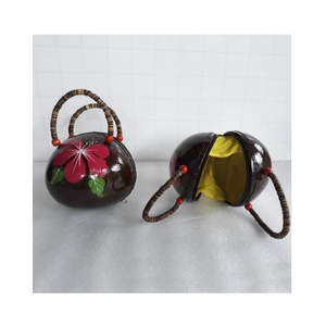 Naturel Artisanat De Noix De Coco Shell Sac À Main - Product Image 6