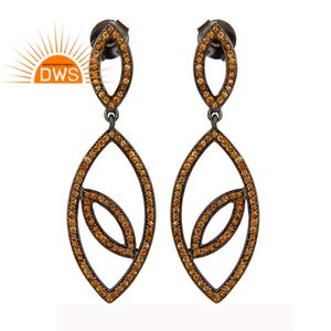 Boucles d'oreilles pendantes en argent 925, bijoux en pierres précieuses grenat, Design fait à la main, vente en gros, nouvelle collection - Product Image 1