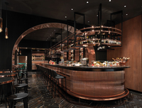 Restaurant Design d'intérieur Hôtel Bar Comptoir Lounge Bar Design 3D Mobilier industriel