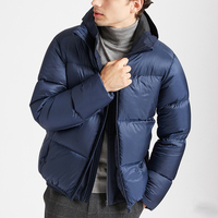 Veste d'hiver tendance pour homme, matelassée, brillante, color block, grande taille, prix de gros, très appréciée, en promotion