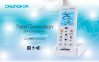Control Remoto Universal para Aire Acondicionado K-380EW 2.4G WiFi, Pantalla LCD Retroiluminada, Función de Temporizador, Base de Alimentación, Soporte de Pared