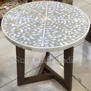 Mopa redonda con incrustaciones de resina sobre madera, hecha a mano, la mejor calidad, nuevo diseño, venta al por mayor, mesa de centro - Product Image 4