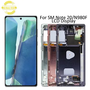 New Original AMOLED for Samsung Galaxy Note 20 N981B Touch Screen Replacement, For Samsung Note20 5G LCD Screen with frame