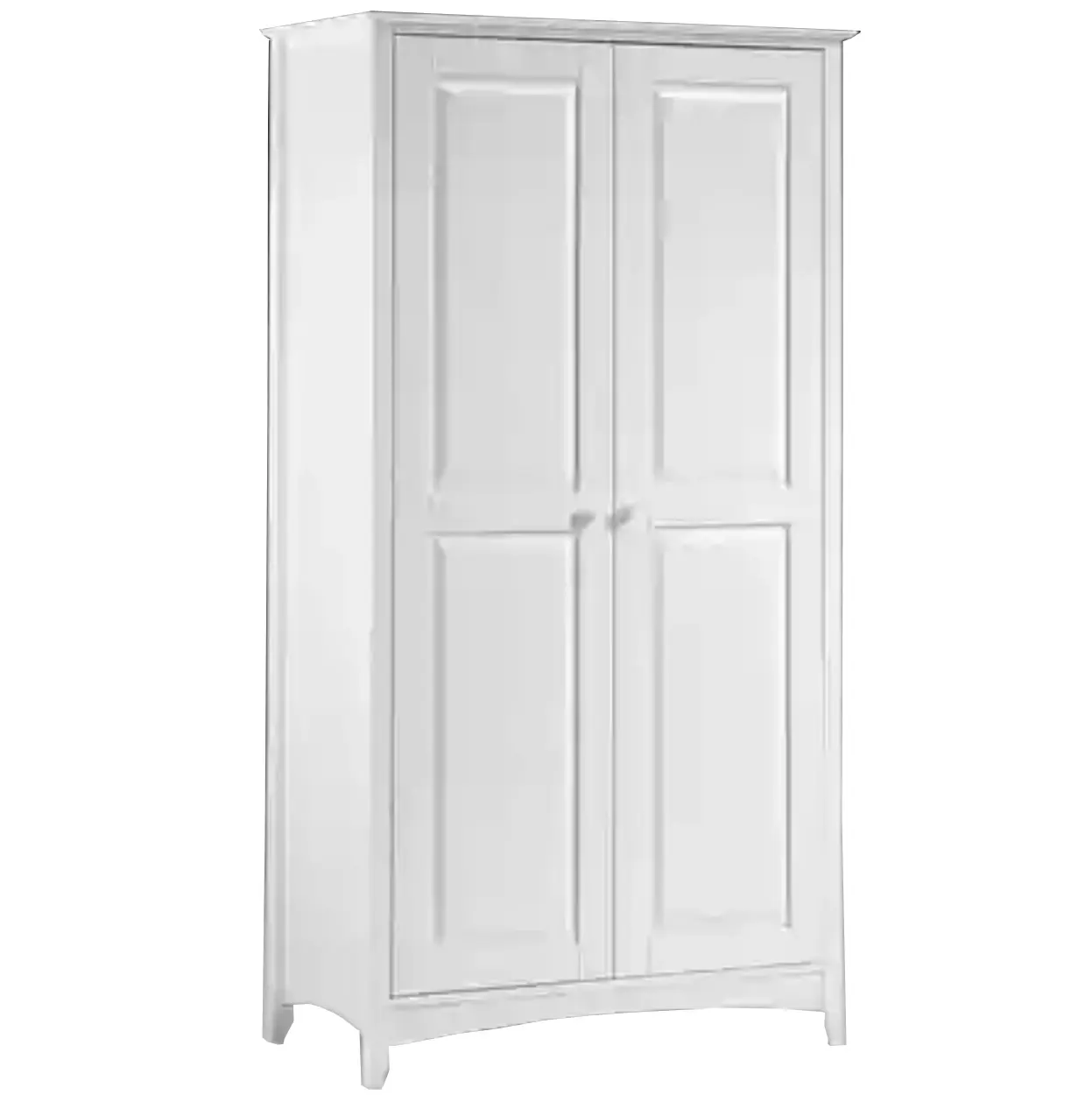 modern bedroom wooden wardrobes white color two door armoire