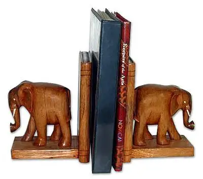 Bookends, Wooden Ball Bookends, Decorative Bookends