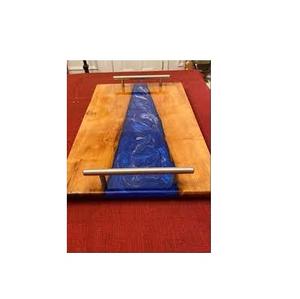 Top vente plateau de service bois et résine Alimentaire Té Plateau de forme ronde Pour La Maison de Restaurant D'hôtel Offre Spéciale produits - Product Image 6