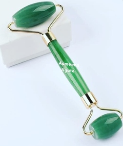 Rodillo facial de cristal de alta calidad, piedra de Jade verde Natural, masaje, piedra preciosa de belleza, piedra preciosa para curación - Product Image 2