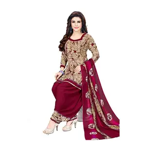 Puro Cotone Patiala Salwar Vestito Kurti Con Stampato Dupatta Disponibili In Commercio All'ingrosso Esportatore