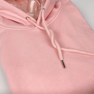 Sudadera con capucha de satén para mujer, de seda, rosa, suave - Product Image 2