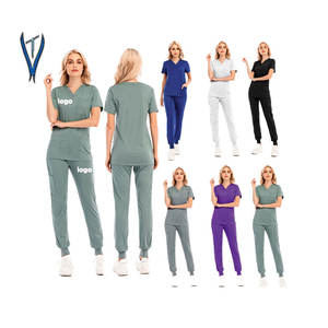 Uniforme médical de qualité supérieure pour femmes, uniforme médical avec poche cargo, ensembles de soins infirmiers, pantalons de travail, uniformes de travail - Product Image 3