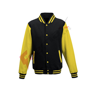 OEMขายส่งที่กำหนดเองผ้าฝ้ายผู้ชายจดหมายแจ็คเก็ต - Product Image 1