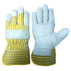 Gants de sécurité en cuir de vache fendu, 10 pouces, manicle de sécurité pour le travail et le soudage dans le jardin, usages multiples, protection contre la chaleur, bon marché, - Product Image 5