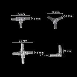 Manguera igual de acrílico transparente conectores Tee/Cruz/codo/<span class=keywords><strong>Y</strong></span> en forma de tubo de aire conectores acuario accesorios de tuberías de - Product Image 2