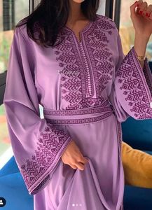 NEW---STYLISH-CAFTAN--with MACHINE---EMBROIDERY WITH RESHAM work--FOR--PARTY-WEAR & Wedding--2021-- - Product Image 2