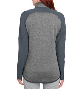 Pull-over de performance pour femme à col montant, séchage rapide, évacuation de l'humidité, double séchage, fermeture éclair 1/4, en polaire, polyester/coton, écologique - Product Image 6