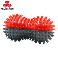 ALLWINWIN PMB25 Ballon de massage aux picots bicolore double pour le dos