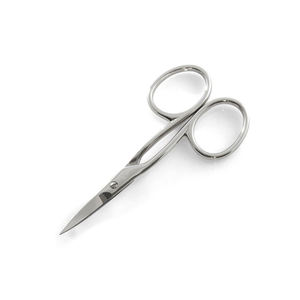 Ciseaux de manucure à lame droite et incurvée, ciseaux à cuticules, grandes boucles, acier inoxydable tranchant, pour droitiers, non pliables - Product Image 6