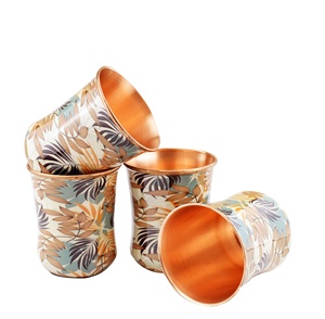 Copa de vino/bebida fría impresa de cobre, diseño clásico, chapada en cobre, alta calidad, venta al por mayor, vasos de vajilla DIN para vender - Product Image 2