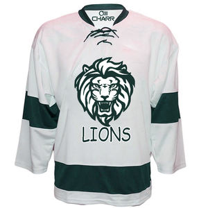 Maillot de hockey sur glace en polyester gris pour hommes SKITTERS - Product Image 1