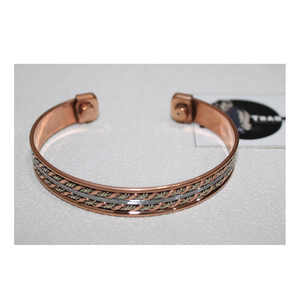 Brazalete de cobre personalizado tradicional, joyería de moda Unisex con Material de latón perlado para regalo de mujer - Product Image 2