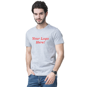 เสื้อยืดผ้าฝ้ายสำหรับผู้ชาย,เสื้อยืดไม่มีลายปักพิมพ์โลโก้ผ้าไหม - Product Image 1