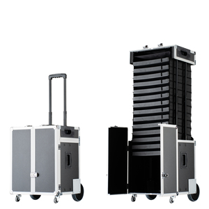 Meilleure qualité 43L étui à échantillon pull-up classique de luxe technologie de pull-up brevetée pour lunettes de soleil lunettes fabriqué en allemagne fermeture éclair - Product Image 1