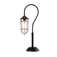 Lâmpada de mesa resistente e forte, estilo dos eua, lâmpada de mesa de estudo industrial, vintage, moderna, metal, lâmpada de mesa