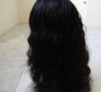 Perruque longue en cheveux vierges Remy vietnamiens naturels, ondulés et lisses, avec dentelle française complète, densité 150%, petit bonnet, BTHAIR All