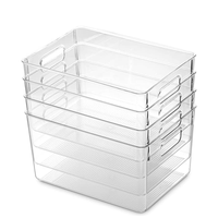 Casiers de rangement de réfrigérateur empilables, boîtes de stockage de nourriture, pour organiser le frigidaire, lot de 10 pièces